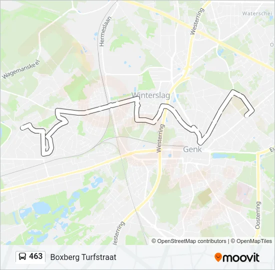 463 Bus Line Map