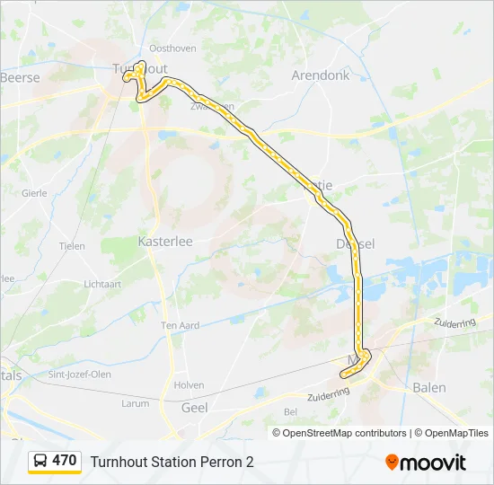 470 Bus Line Map