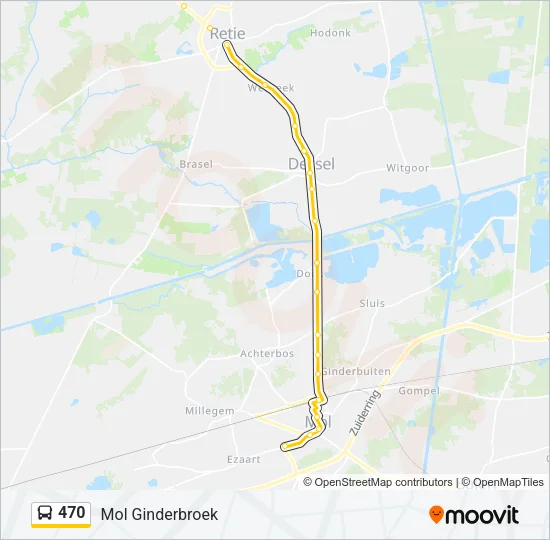 470 Bus Line Map