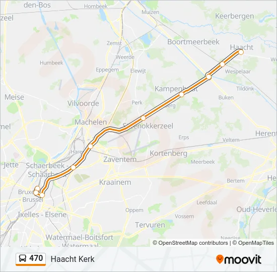 470 Bus Line Map