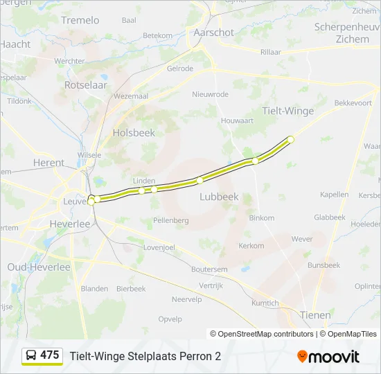 475 Bus Line Map