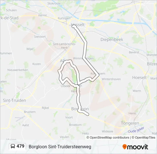 479 Bus Line Map