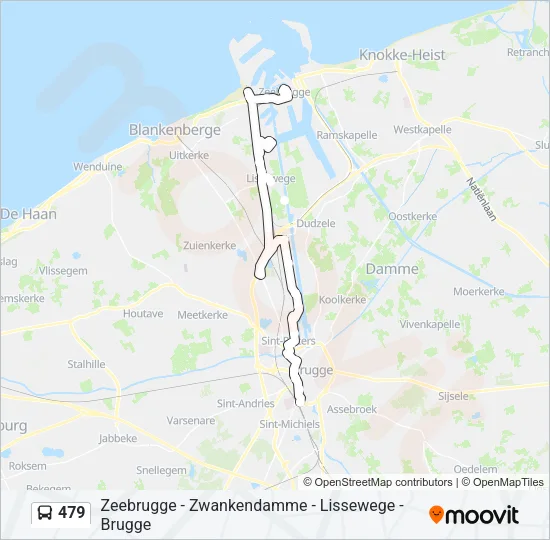 479 Bus Line Map