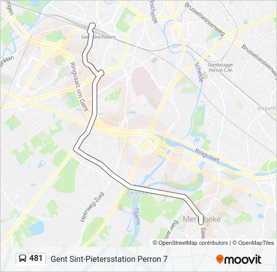 481 Bus Line Map