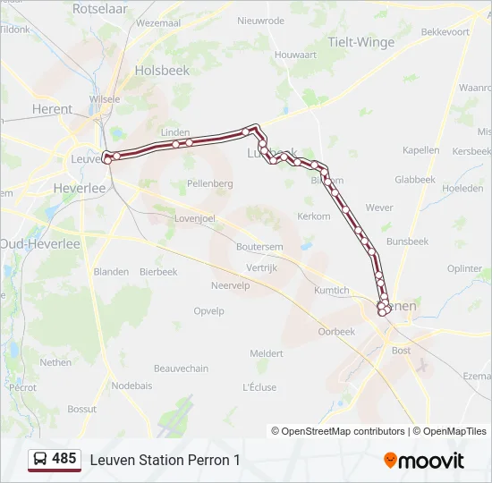 485 Bus Line Map