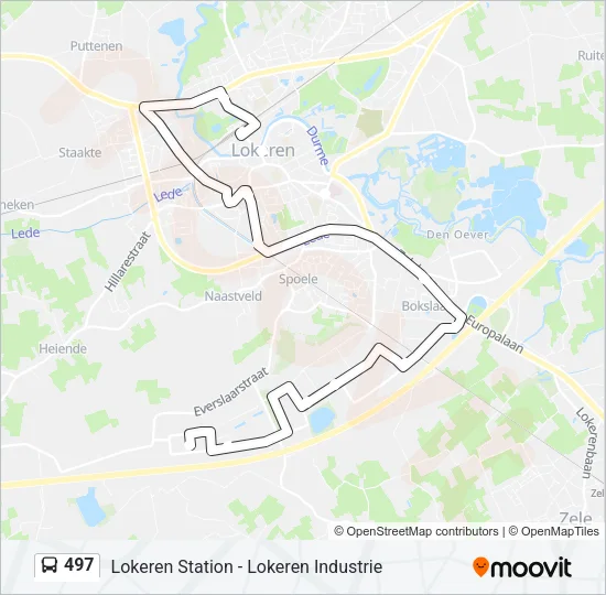 497 Bus Line Map