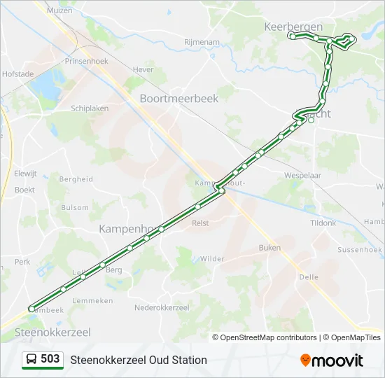 503 Bus Line Map
