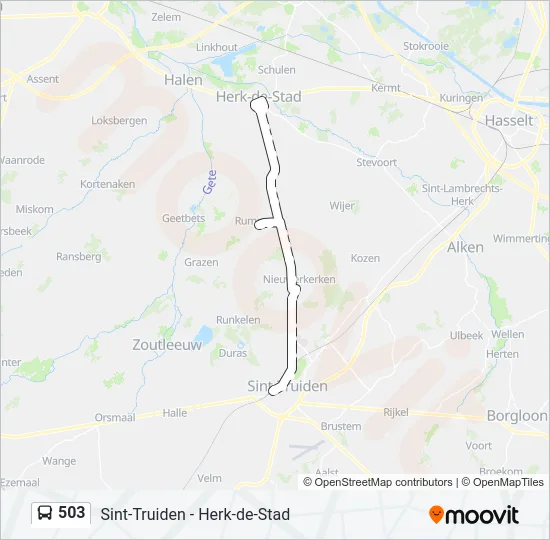 503 Bus Line Map