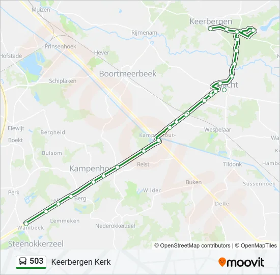 503 Bus Line Map