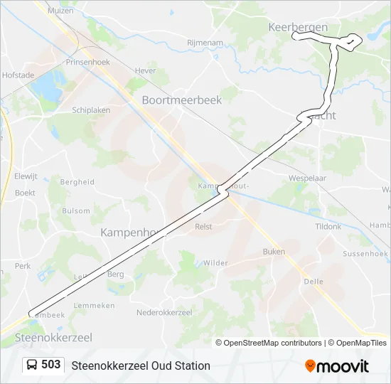 503 Bus Line Map