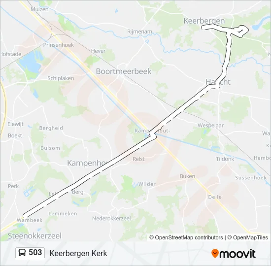 503 Bus Line Map