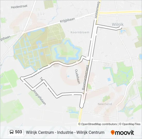 503 Bus Line Map