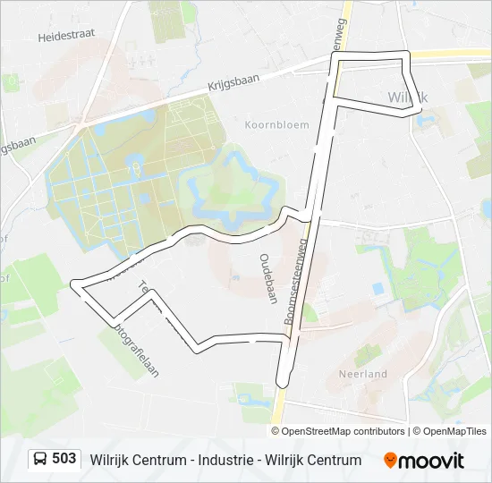 503 Bus Line Map