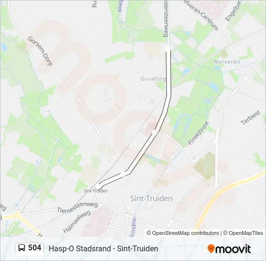 504 Bus Line Map