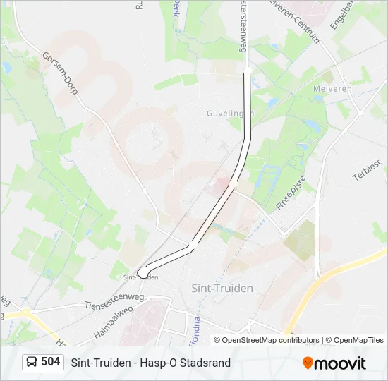 504 Bus Line Map