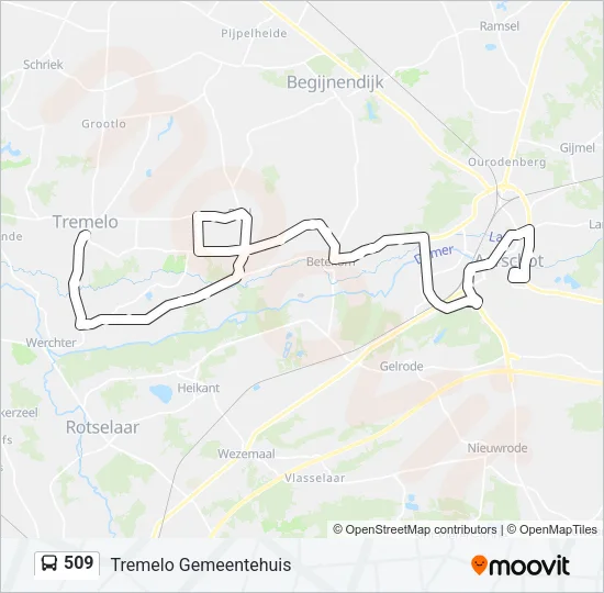 509 Bus Line Map