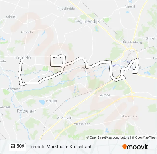 509 Bus Line Map