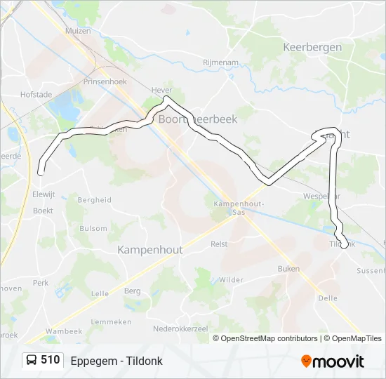 510 Bus Line Map