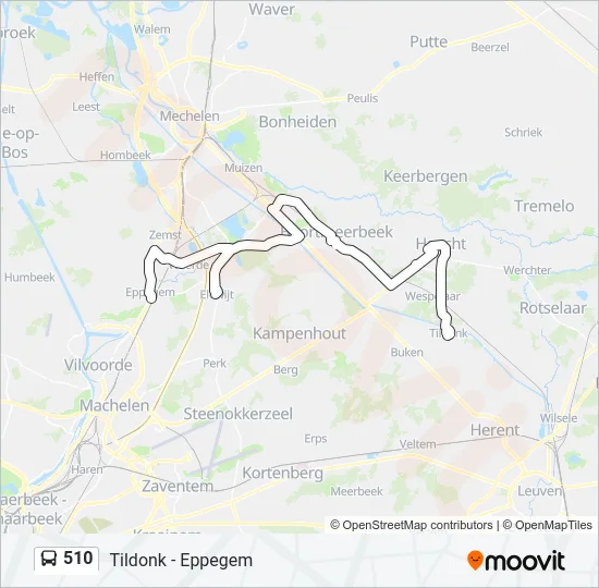 510 Bus Line Map