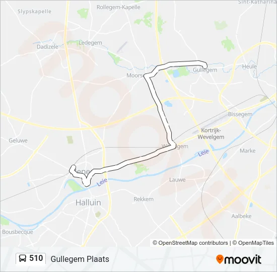 510 Bus Line Map
