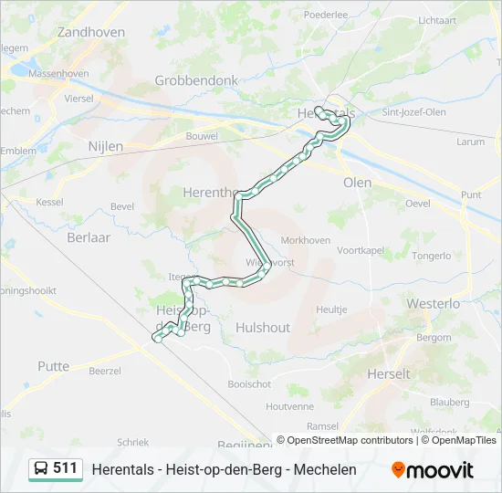 511 Bus Line Map