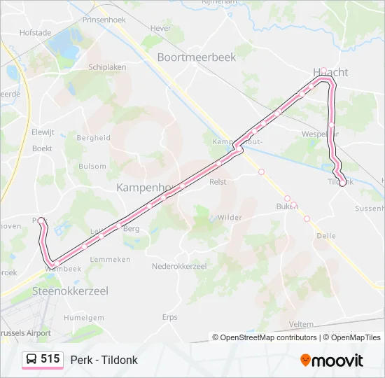515 Bus Line Map