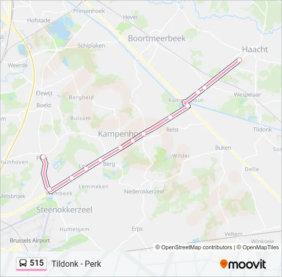 515 Bus Line Map
