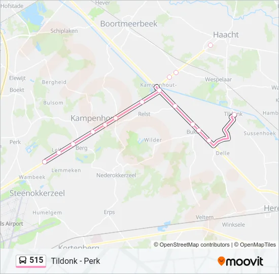 515 Bus Line Map