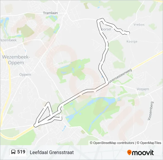 519 Bus Line Map