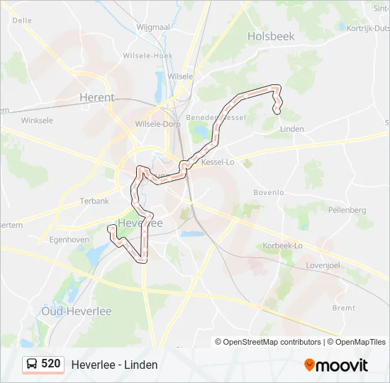 520 Bus Line Map
