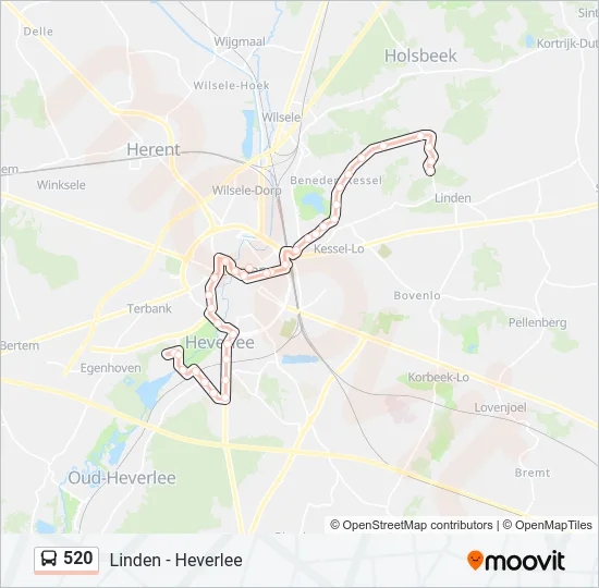 520 Bus Line Map