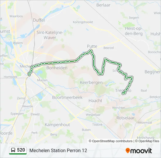 520 Bus Line Map