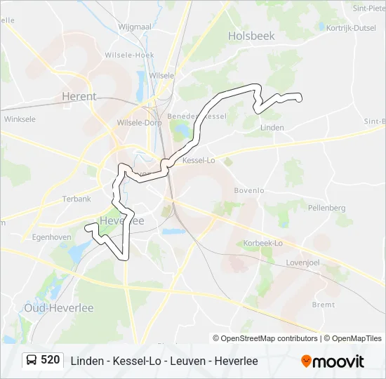 520 Bus Line Map