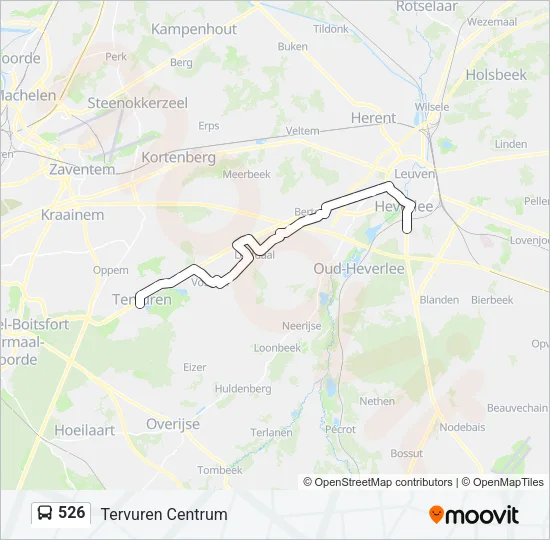 526 Bus Line Map