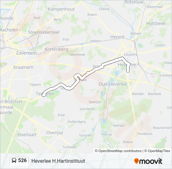 526 Bus Line Map