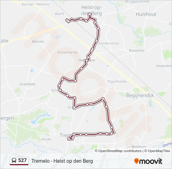 527 Bus Line Map