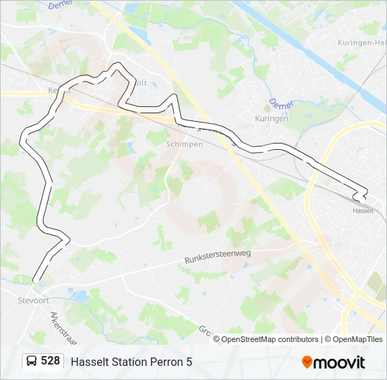 528 Bus Line Map