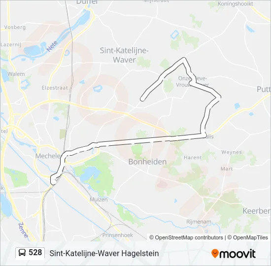 528 Bus Line Map
