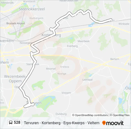 528 Bus Line Map