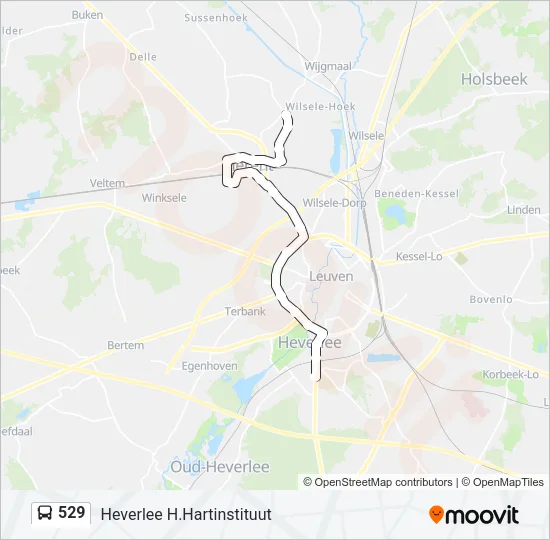 529 Bus Line Map