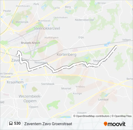 530 Bus Line Map