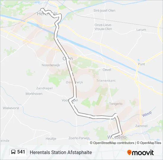 541 Bus Line Map