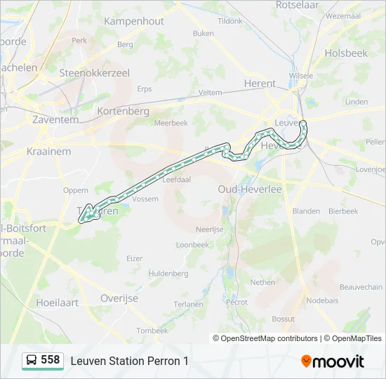 558 Bus Line Map
