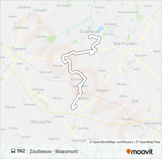562 Bus Line Map
