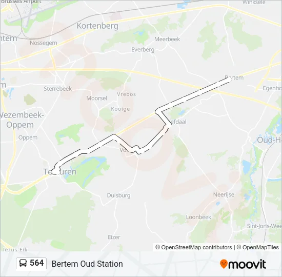564 Bus Line Map