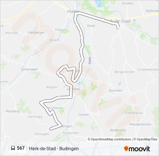 567 Bus Line Map