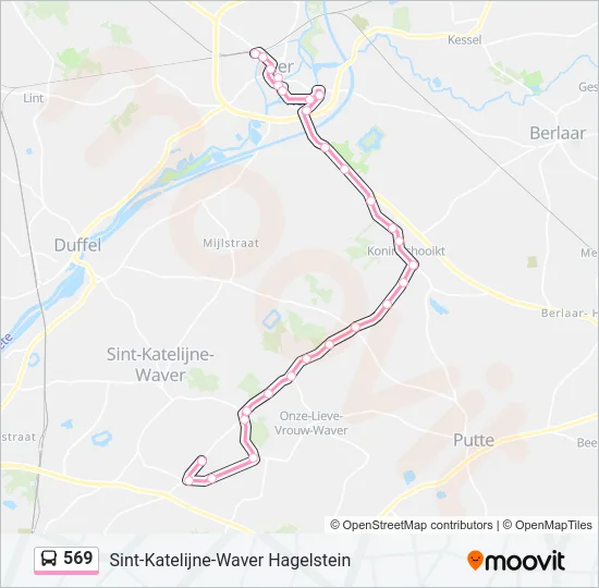 569 Bus Line Map