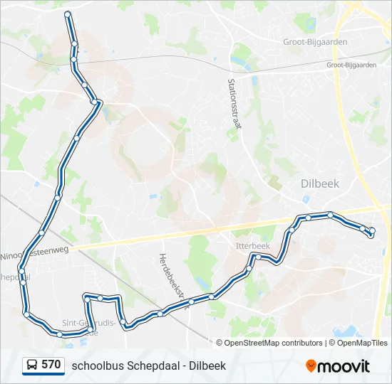 570 Bus Line Map
