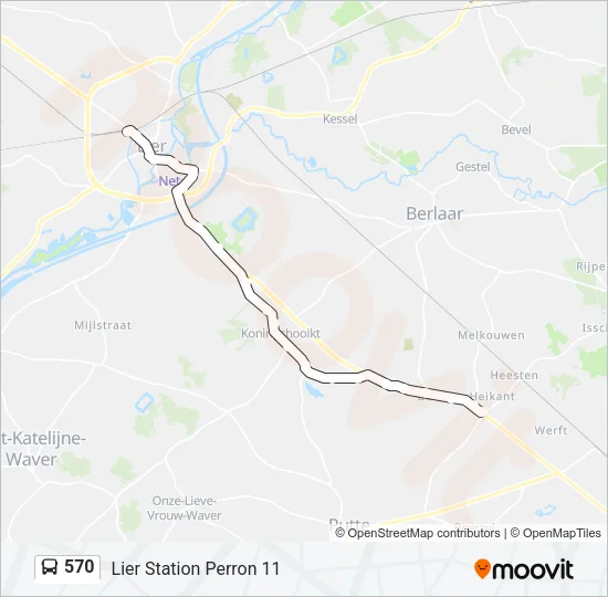 570 Bus Line Map