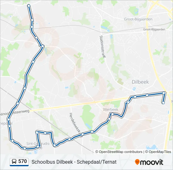 570 Bus Line Map